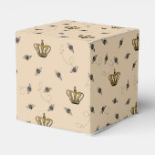Chic Bees and Gold Crown Queen Bee Geschenkschachtel (Rückseite)