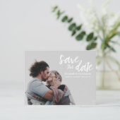 "Chic Beginns" - individuell einstellbare Save the Ankündigungspostkarte (Stehend Vorderseite)