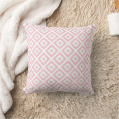 Chic Beige and Pink Diamonds Pattern Kissen (Decke)