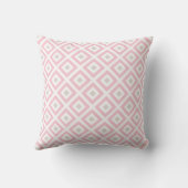 Chic Beige and Pink Diamonds Pattern Kissen (Rückseite)
