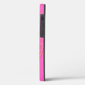 Chic Beige Bee Monogram Case-Mate iPhone Case (Rückseite / Links)