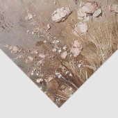 Chic Beige Blush Boho Floral Seidenpapier (Ausschnitt)