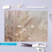 Chic Beige Blush Boho Floral Seidenpapier (Handwerk)