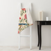 Chic Beige Chinoiserie Sherpadecke (Beispiel)