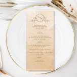 Chic Beige Cream Watercolor, Monogram Wedding Menu Menükarte<br><div class="desc">Freuen Sie sich auf dieses wunderschöne, beige und cremefarbene Hochzeitsmenü mit eleganten handgezeichneten botanischen Monogrammen mit Paarinitialen über exquisiten Aquarellfarben in einer wunderschönen Mischung aus Beige, Creme, Elfenbein und Taupe. Einfach Vorlage mit Ihren Details und Menü ausfüllen und die Drucke bestellen! Teil unserer Kollektion "Beige Creme Watercolor Botanical Monogram Wedding"...</div>