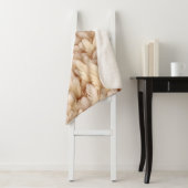 Chic beige Feathpattern Sherpadecke (Beispiel)