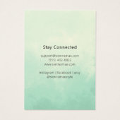 Chic Beige Foliage Dreamcatcher Print Card (Rückseite)