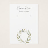 Chic Beige Foliage Dreamcatcher Print Card (Vorderseite)