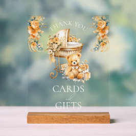 Chic Beige & Gold Cards & Geschenke Acrylschild