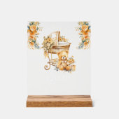 Chic Beige & Gold Cards & Geschenke Acrylschild (Vorderseite)