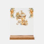 Chic Beige & Gold Favoriten Acrylschild (Vorderseite)