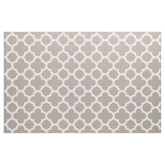 Chic Beige Gray Retro Niedlich Trellis Muster Stoff (Fat Quarter (45,7 x 55,9 cm))