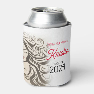 Chic Beige Hair Stylist Graduation Party Retro Dosenkühler