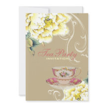 Chic beige Peony Aquarell Blumenmotiv Brautparty