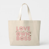 Chic Being My Own Boss Everyday Cotton Tote Bag Jumbo Stoffbeutel (Rückseite)