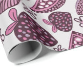 Chic Berry & Fruchtmuster Geschenkpapier (Rolleneckpunkt)