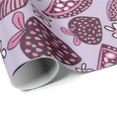 Chic Berry & Fruchtmuster Geschenkpapier (Rolleneckpunkt)