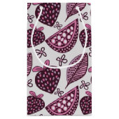 Chic Berry & Fruchtmuster Kleine Geschenktüte (Rückseite)
