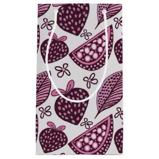 Chic Berry & Fruchtmuster Kleine Geschenktüte