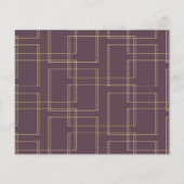 Chic Berry Mauve & Gold Geometric Glam Rett Date (Rückseite)