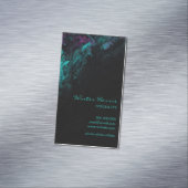 Chic beruflich Black künstlerisch Magnetische Visitenkarte (Beispiel)