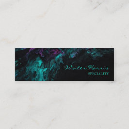 Chic beruflich Black künstlerisch Mini Visitenkarte