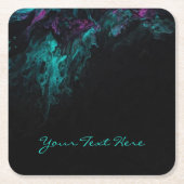 Chic beruflich Black künstlerisch Rechteckiger Pappuntersetzer (Vorderseite)