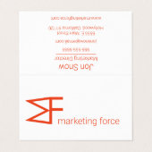 Chic Beruflich Business Card Visitenkarten (Außenseite Aufgefaltet)