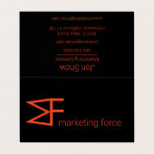 Chic Beruflich Business Card Visitenkarten (Außenseite Aufgefaltet)