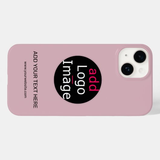 Chic Beruflich Custom Business Dusty Rose Pink Case-Mate iPhone Hülle (Rückseite (Horizontal))