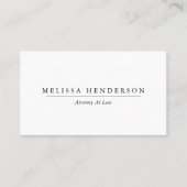 Chic Beruflich Elegante Minimalistisch Visitenkarte (Vorderseite)