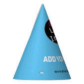 Chic Beruflich Funny Custom Business Sky Blue Partyhütchen (Links)