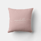 Chic Best Bridesmaid Ever Individuelle Name Script Kissen (Rückseite)