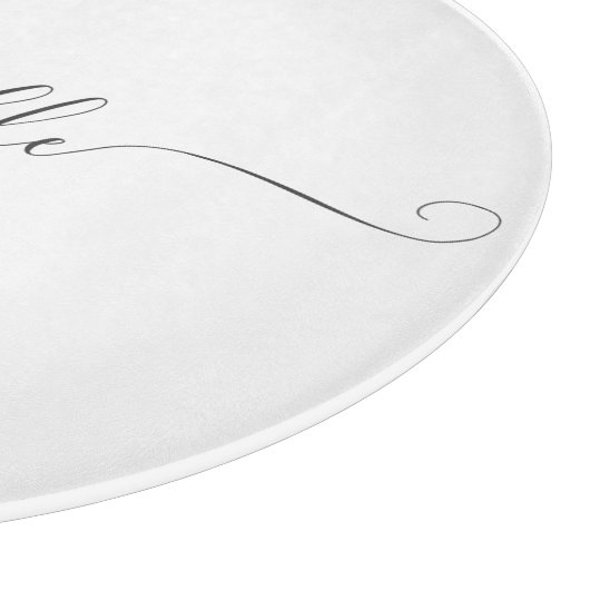 Chic Best Bridesmaid Ever Individuelle Name Script Schneidebrett (Ecke)