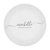 Chic Best Bridesmaid Ever Individuelle Name Script Schneidebrett (Vorderseite)