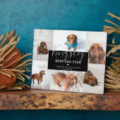 Chic Best Dog Ever | Foto Collage Pet Loss Fotoplatte (Seite)