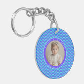 Chic Best Friend Gifts Stripe Pattern Schlüsselanhänger (Vorderseite links)