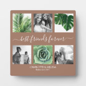 Chic best friends mocha mousse Foto Collage Fotoplatte (Vorderseite)