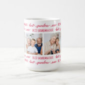 Chic Best GRANDMA je Personalisierte FotoCollage Kaffeetasse (Mittel)