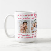 Chic Best GRANDMA je Personalisierte FotoCollage Kaffeetasse (Links)