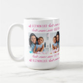 Chic Best MAMA je individueller Rosa 4 FotoCollage Kaffeetasse (Links)