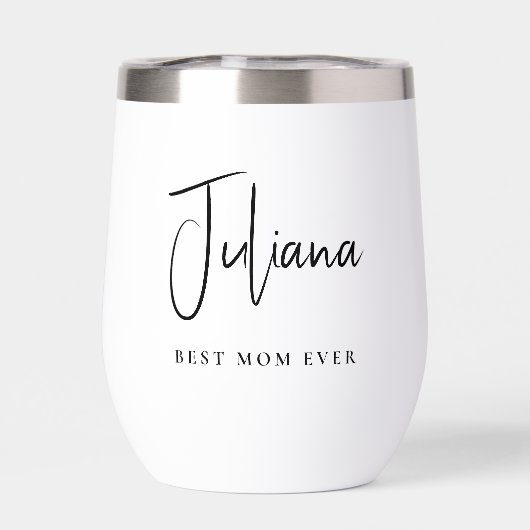 Chic Best Mama je Script Monogram (Rückseite)