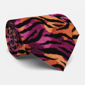 Chic Best Man Tiger Skin Krawatte (Gerollt)