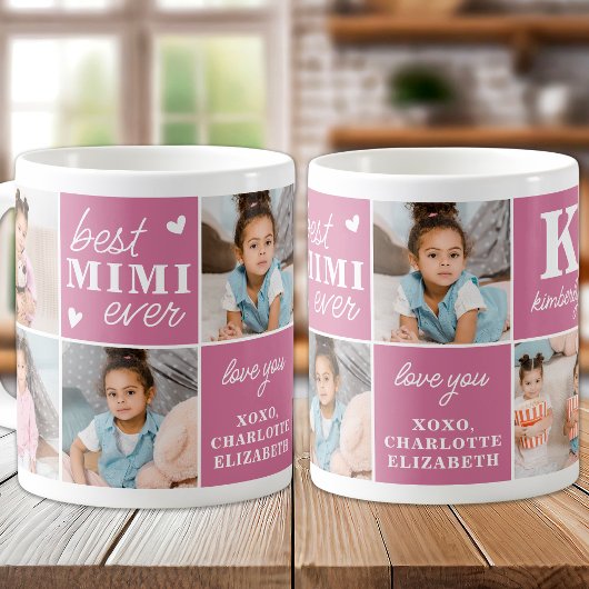 Chic Best MIMI je Custom 7 Pink Foto Oma Kaffeetasse