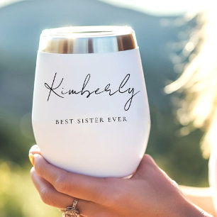 Chic Best Sister je Script Monogram
