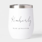 Chic Best Tante je Script Monogram (Rückseite)