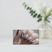 Chic Bewitched Nail Art Manicurist Loyalty Visitenkarte (Stehend Vorderseite)