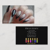 Chic Bewitched Nail Art Manicurist Loyalty Visitenkarte (Vorne/Hinten)