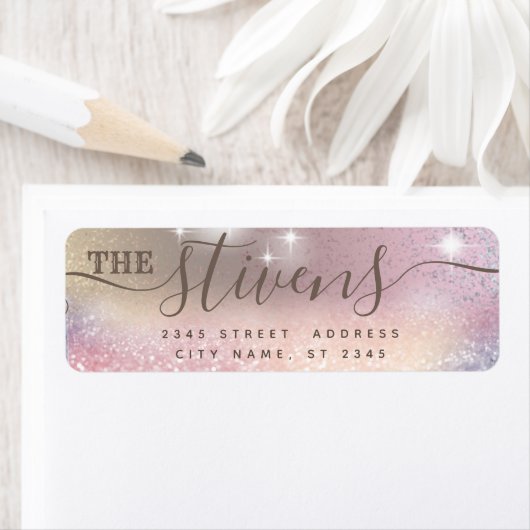 Chic bewundernswerte Skriptglitterfamilie (Insitu)