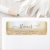 Chic bewundernswerte Skriptgoldflitterfamilie (Insitu)